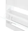 Close-up of a white shoe cabinet with an open drawer. Produktbild-Vorschau