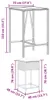 vidaXL 5-tlg. Gartenbar-Set mit Kissen Braun Poly Rattan Produktbild-Vorschau 8