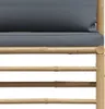 Garten-Mittelsofa mit Dunkelgrauen Kissen Bambus Produktbild-Vorschau 9