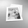 Poster - Poster ohne Rahmen - Vintage Schwarzweiß Produktbild-Vorschau 3