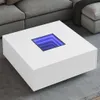 vidaXL Konferenční stolek s Infinity-LED White 100x100x40 Náhled obrázku produktu 2