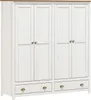 Möbilia Kleiderschrank | 4 Türen, 2 Schubladen | Kiefer Produktbild-Vorschau 1