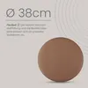 Bestlivings Stuhlkissen braun ⌀ 38 cm Kunstleder mit Produktbild-Vorschau 3