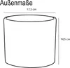 Keramik Blumen Übertopf ERA – H 14,5 cm - Ø 17,5 cm  - Produktbild-Vorschau 3