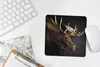 MuchoWow® Mauspad Mousepad Elch - Geweih - Porträt 20x20 cm Produktbild-Vorschau 5