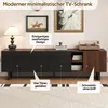 Merax TV skrinka so 4 dvierkami, Vysoko lesklá TV skrinka Náhľad obrázku produktu 11