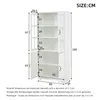 Merax Hochschrank mit LED und Glastüren, Vitrine Produktbild-Vorschau 12