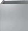 A close-up, front-facing view of a gray, cubic planter. Anteprima dell’immagine prodotto