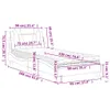 vidaXL Lit "Viana" avec matelas Gris 90x190 cm Similicuir Voir les images du produit 7
