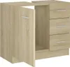 vidaXL Waschbeckenunterschrank Sonoma-Eiche 63x30x54 cm Produktbild-Vorschau 7