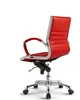 VERSEE Montreal Schreibtischstuhl Leder Rot – ergonomischer Produktbild-Vorschau 3