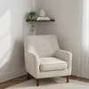 Rohová polička Relaxdays, rozmery: 3 x 25 x 25 cm, orechové Náhľad obrázku produktu 3