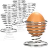 com-four® 6x Eierbecher aus verchromten Metall, elegante Produktbild-Vorschau 1