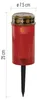 Grabkerze LED rot 7x12,5 cm IP44 batteriebetrieben Produktbild-Vorschau 3