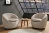 riess-ambiente Drehbarer Design Sessel ALPINE beige Produktbild-Vorschau 5