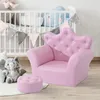 HOMCOM Kindersofa mit Ottomane Kindercouch in Kronenform Produktbild-Vorschau 2