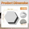 JOIEYOU 12 Stück Hexagon Selbstklebend Akustikpaneele Produktbild-Vorschau 2