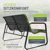 Juskys Gartenmöbelset Genua 4-tlg., Metall & Textil, mit Produktbild-Vorschau 2