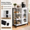 KOMFOTTEU, mobiletto contenitore in legno, credenza con 3 Anteprima dell’immagine prodotto 5