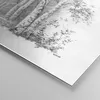 Bilder auf glas - Einteilig - Skizze Wald Birke - 70x70cm - Produktbild-Vorschau 5