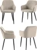 Krzesło tapicerowane nowoczesne KT203 Maria III taupe Podgląd zdjęcia produktu 6