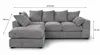 Sofa narożna lewostronna DIVERS, 3-osobowa, szara, z Podgląd zdjęcia produktu 6
