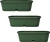 3x Blumenkasten länglich 50 cm grün Produktbild-Vorschau 1