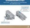 Bluparts 10090990 Türscharnier Set oben unten 12004051 für Voir les images du produit 2