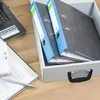 Skrzynka na dokumenty z zamkiem – rozmiar A4, metalowa Podgląd zdjęcia produktu 3