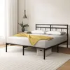 Robuster Bettrahmen mit eleganten Linien und Stauraum unter dem Bett. Produktbild-Vorschau