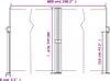 vidaXL Bočná výsuvná markíza biela 180x600 cm Náhľad obrázku produktu 8