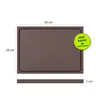 Muvell Schneidebrett Kunststoff HDPE500 | Braun 35x25x2 cm Produktbild-Vorschau 4