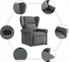 vidaXL Relaxsessel Dunkelgrau Stoff Produktbild-Vorschau 7