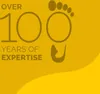 Marketing image with text and a footprint graphic. Náhled obrázku produktu
