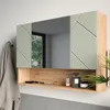Badspiegelschrank Vicco Irma Salbeigrün 80.1 x 55 cm, Model Produktbild-Vorschau 3
