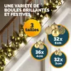 Lot de 100 boules de Noël en plastique robuste Décoration Voir les images du produit 3