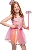 Boland Fee Kostümset rosa Geburtstag Tiara Zauberstab Tutu Produktbild-Vorschau 4