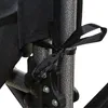Close-up of a black strap tied around a gray metal pole, part of a wheelchair. Produktbild-Vorschau