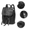 Lederrucksack Schwarz mit 3 Riemen – Eleganter City- & Produktbild-Vorschau 4
