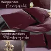 Teddy Plüsch Bettwäsche 135x200 cm Warme Winter Uni Wende Produktbild-Vorschau 5