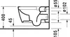 Duravit ME ontworpen door Starck, wandtoiletset zonder Productafbeelding-voorbeeld 16