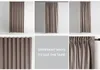 A collage of images showing different ways to hang and pleat curtains, with text indicating "DIFFERENT WAYS TO USE THE TAPE." Produktbild-Vorschau