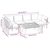 7-tlg. Garten-Lounge-Set mit Kissen Massivholz Akazie Produktbild-Vorschau 10