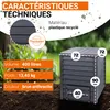 Composteur Thermo-Wood 400 L brun + grille de fond. Voir les images du produit 11