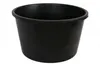 A black plastic bucket on a white background. Náhľad obrázku produktu