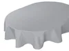 Tischdecke oval silber 135x180 cm Leinenoptik Lotuseffekt Produktbild-Vorschau 6