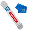 A white opening tool and a blue cleaning cloth are displayed on a white background. Produktbild-Vorschau