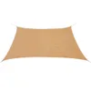 vidaXL Voile d'ombrage HDPE Carré 3,6x3,6 m Beige Voir les images du produit 9