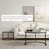 HOMCOM  Couchtisch rund 2er Set Satztisch mit Metallrahmen, Produktbild-Vorschau 11