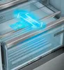 Close-up view of a refrigerator drawer with a "hyper Fresh" graphic and arrows indicating airflow. Produktbild-Vorschau